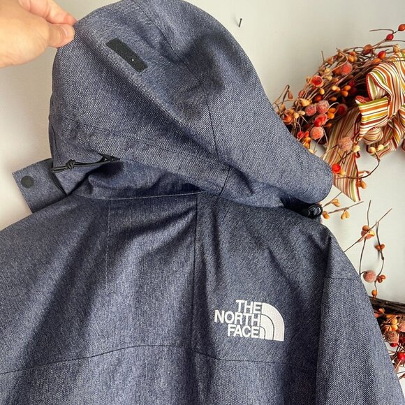 The North Face Men's Gore-TEX Mountain Jacket XXS Denim Blue Waterproof - Picture 12 of 16